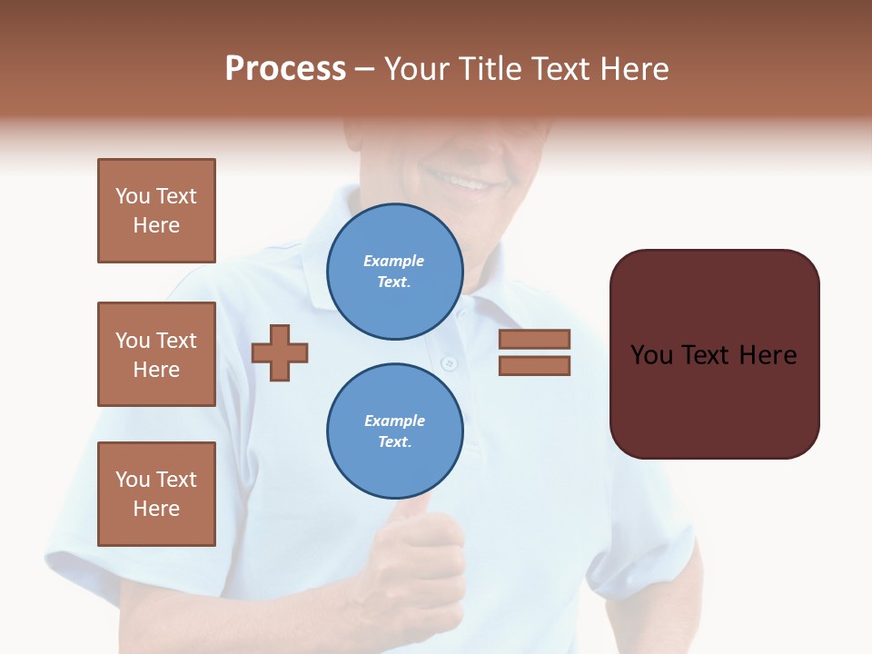 Active Hair Blue PowerPoint Template