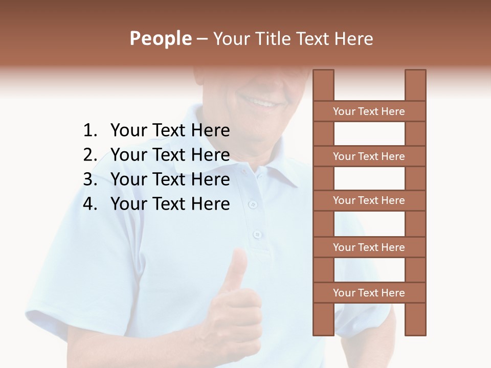 Active Hair Blue PowerPoint Template