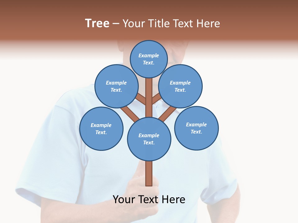 Active Hair Blue PowerPoint Template