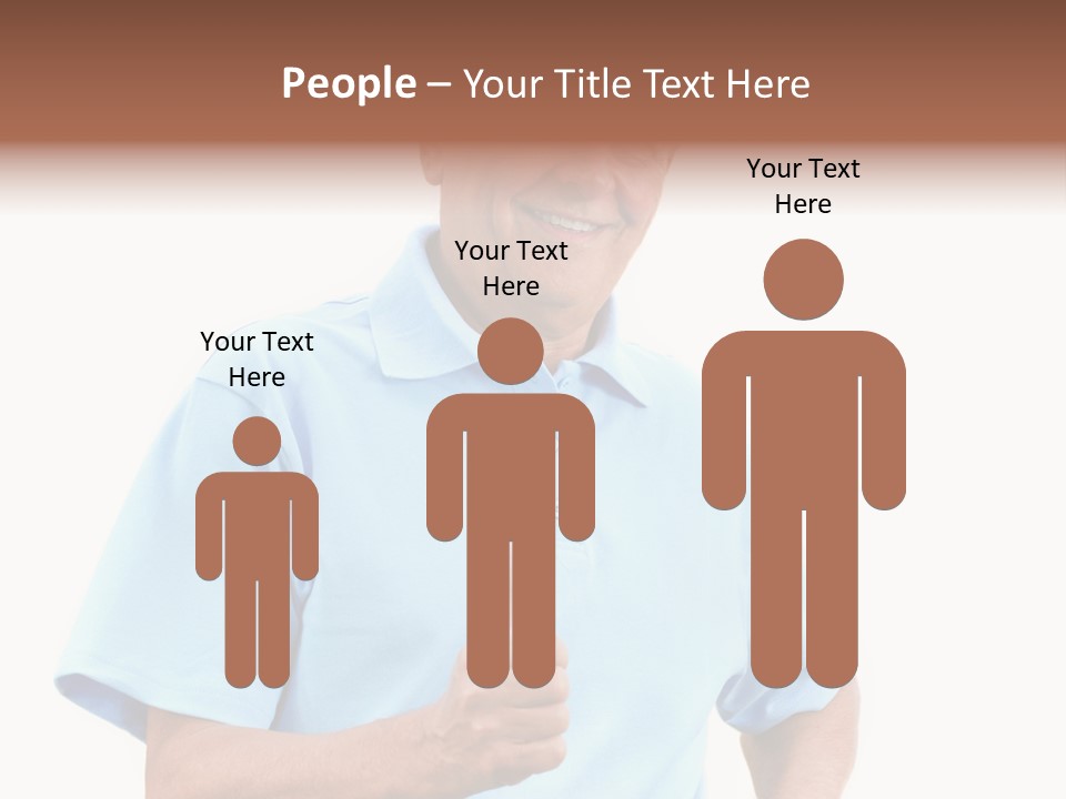 Active Hair Blue PowerPoint Template