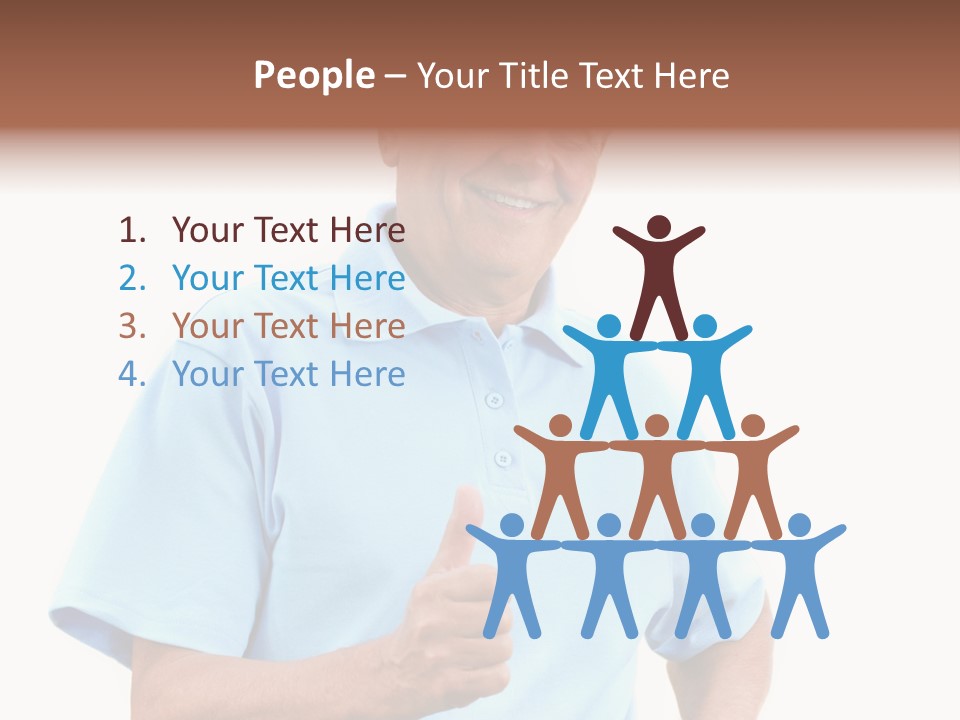 Active Hair Blue PowerPoint Template