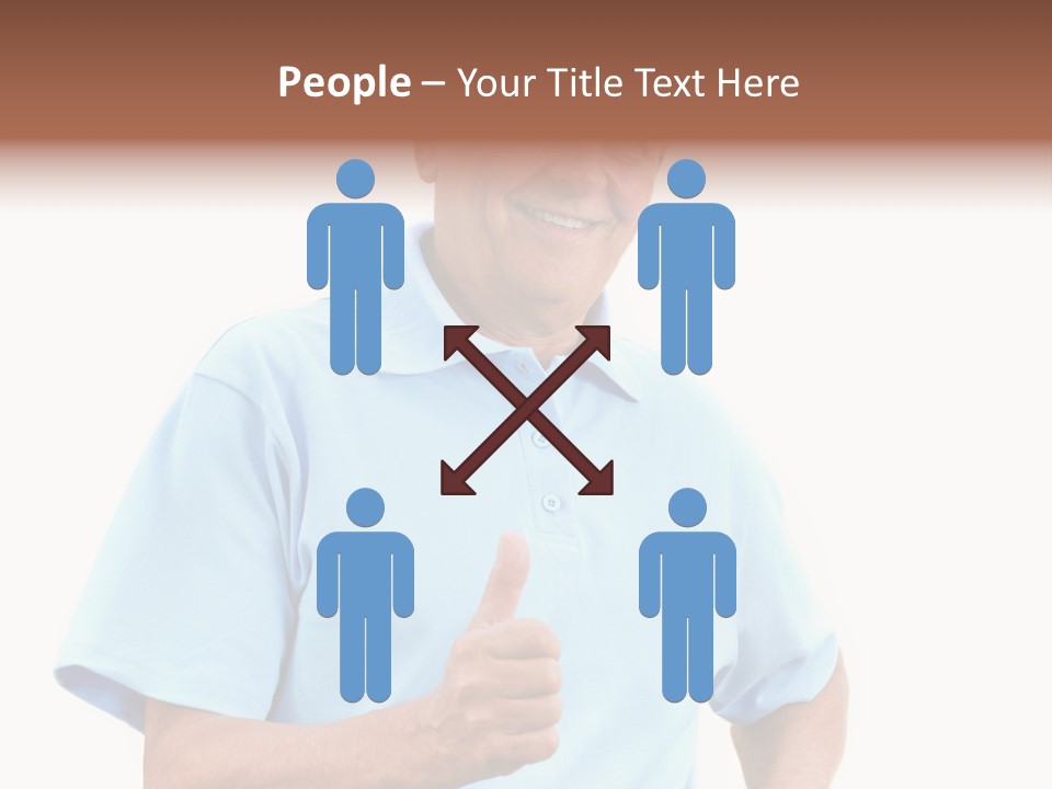 Active Hair Blue PowerPoint Template