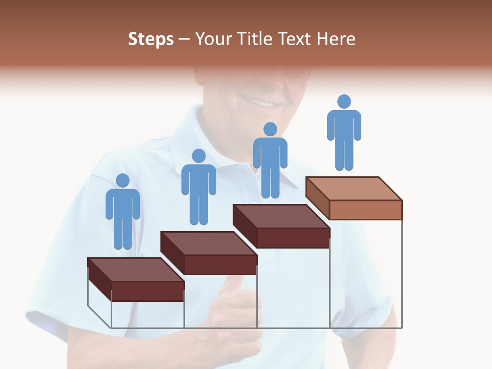 Active Hair Blue PowerPoint Template