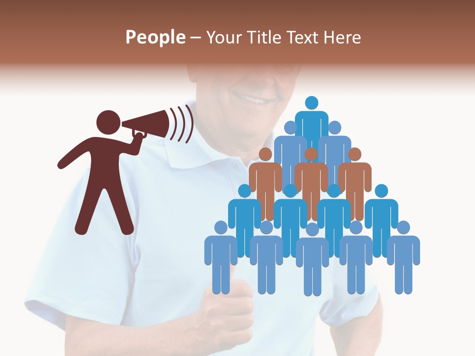 Active Hair Blue PowerPoint Template