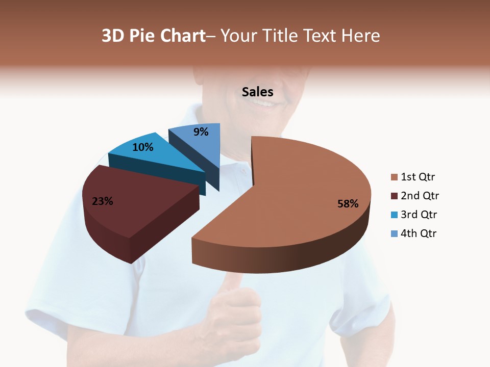 Active Hair Blue PowerPoint Template