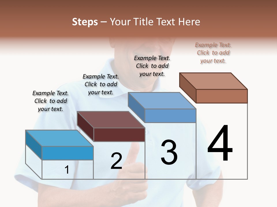Active Hair Blue PowerPoint Template