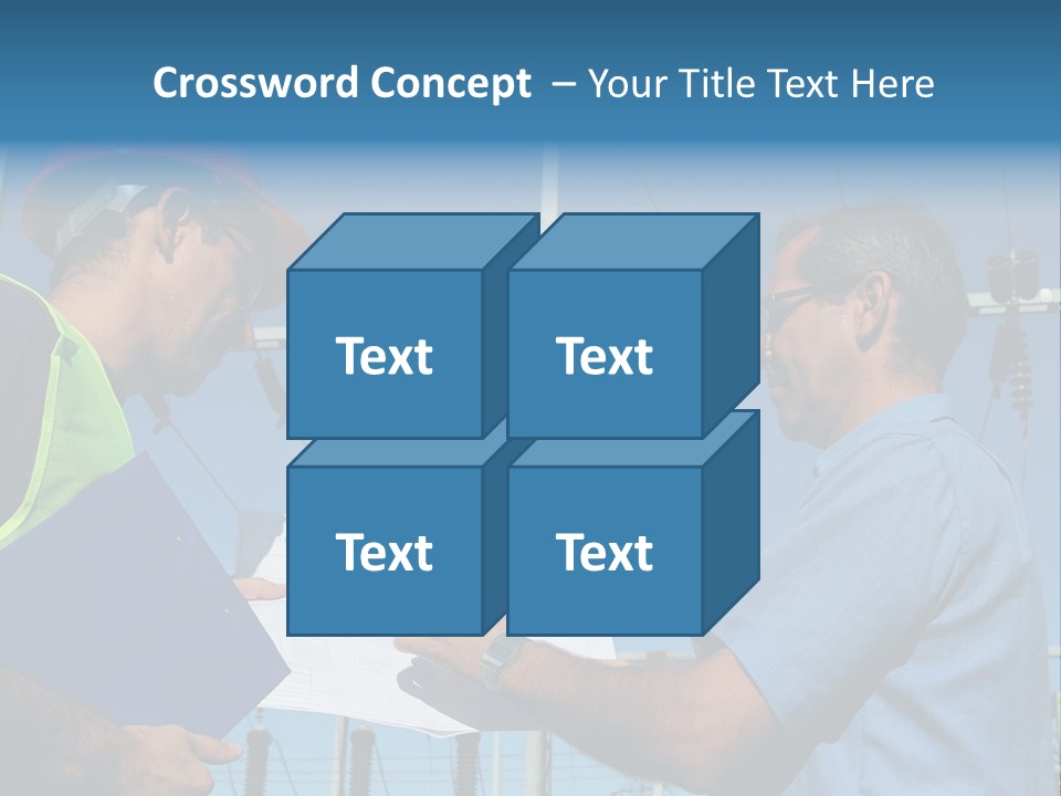 Power Handsome Smiling PowerPoint Template