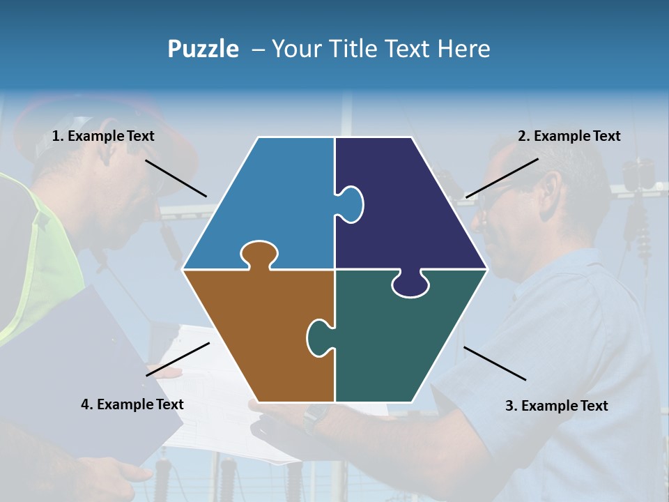 Power Handsome Smiling PowerPoint Template