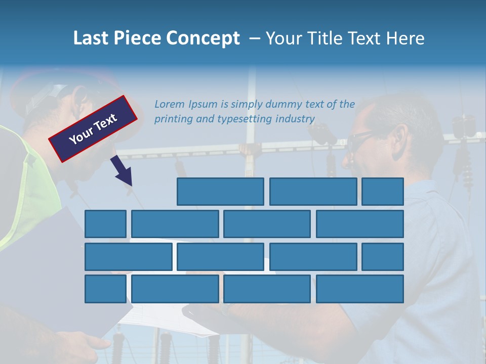 Power Handsome Smiling PowerPoint Template