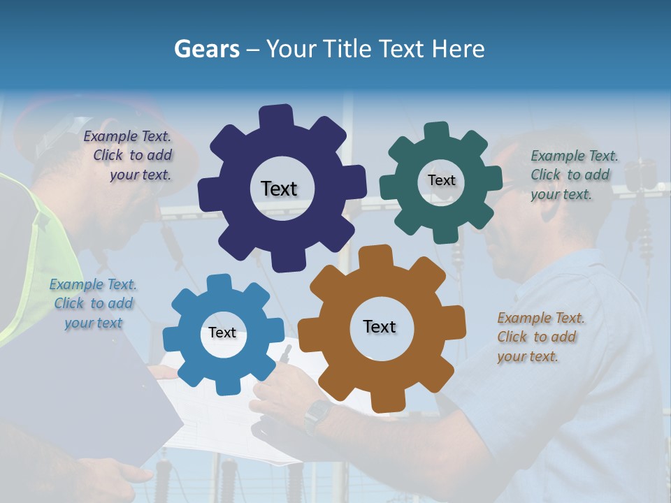 Power Handsome Smiling PowerPoint Template