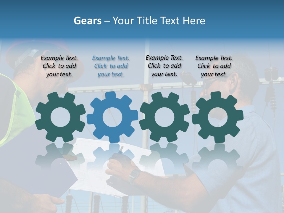 Power Handsome Smiling PowerPoint Template