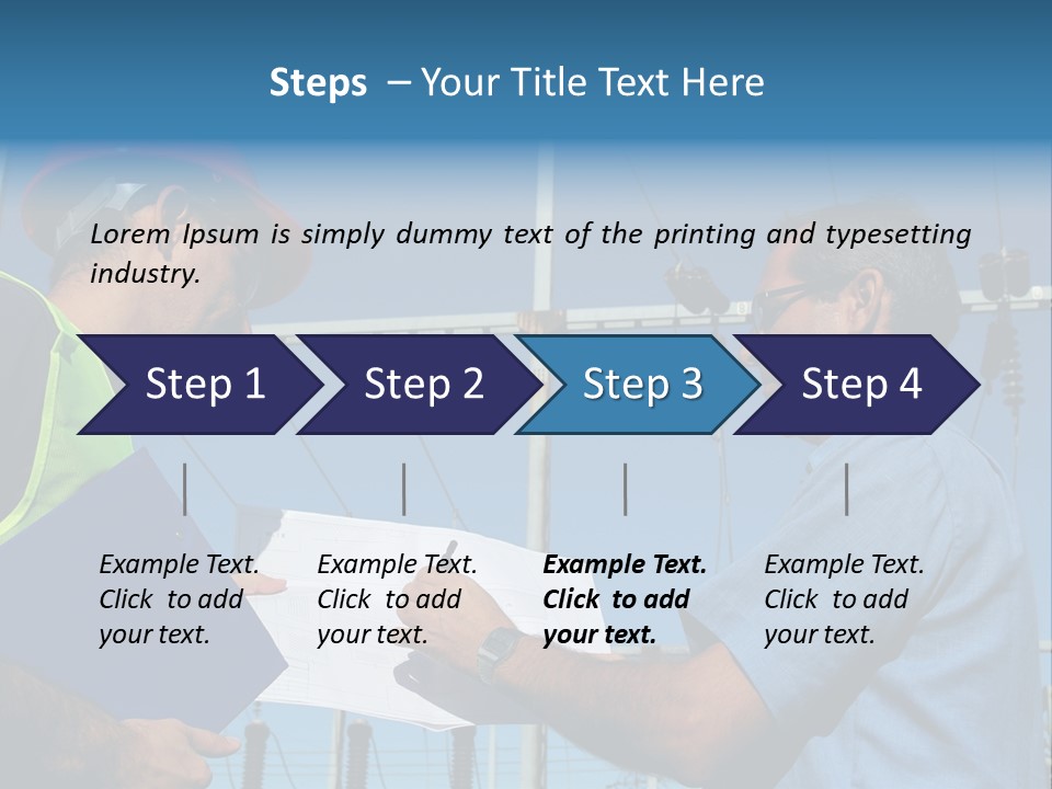 Power Handsome Smiling PowerPoint Template