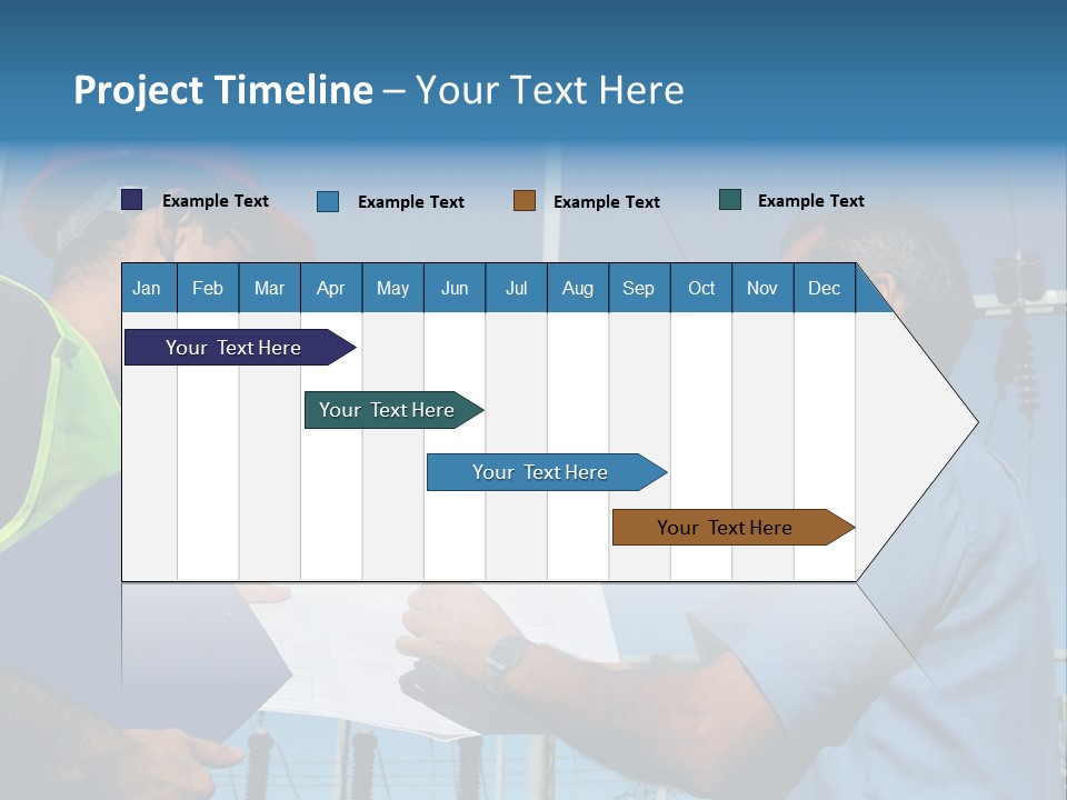 Power Handsome Smiling PowerPoint Template
