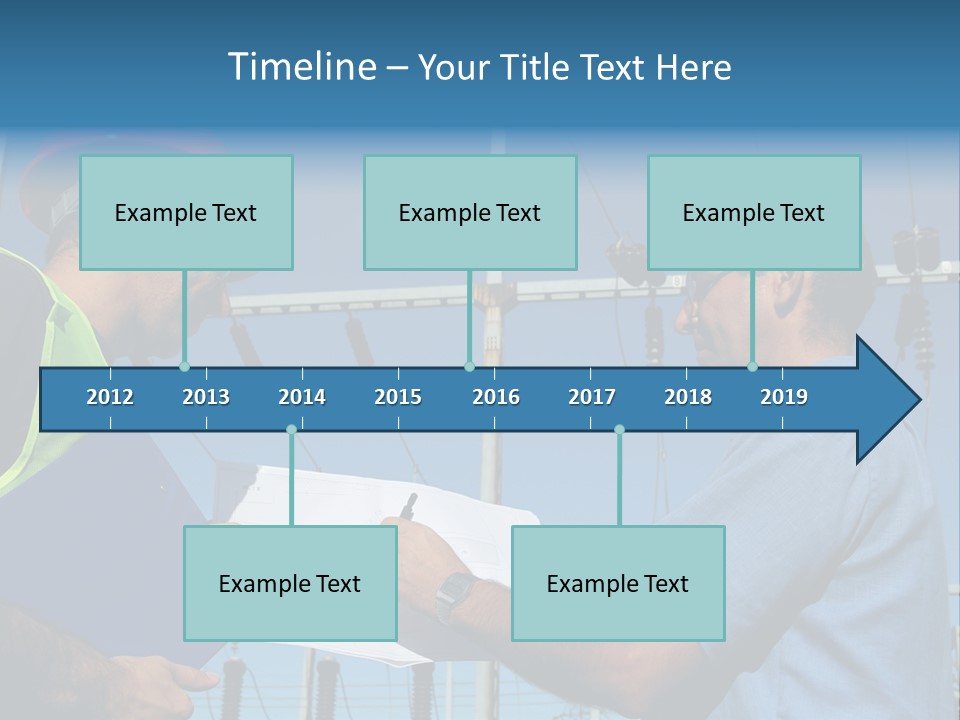 Power Handsome Smiling PowerPoint Template