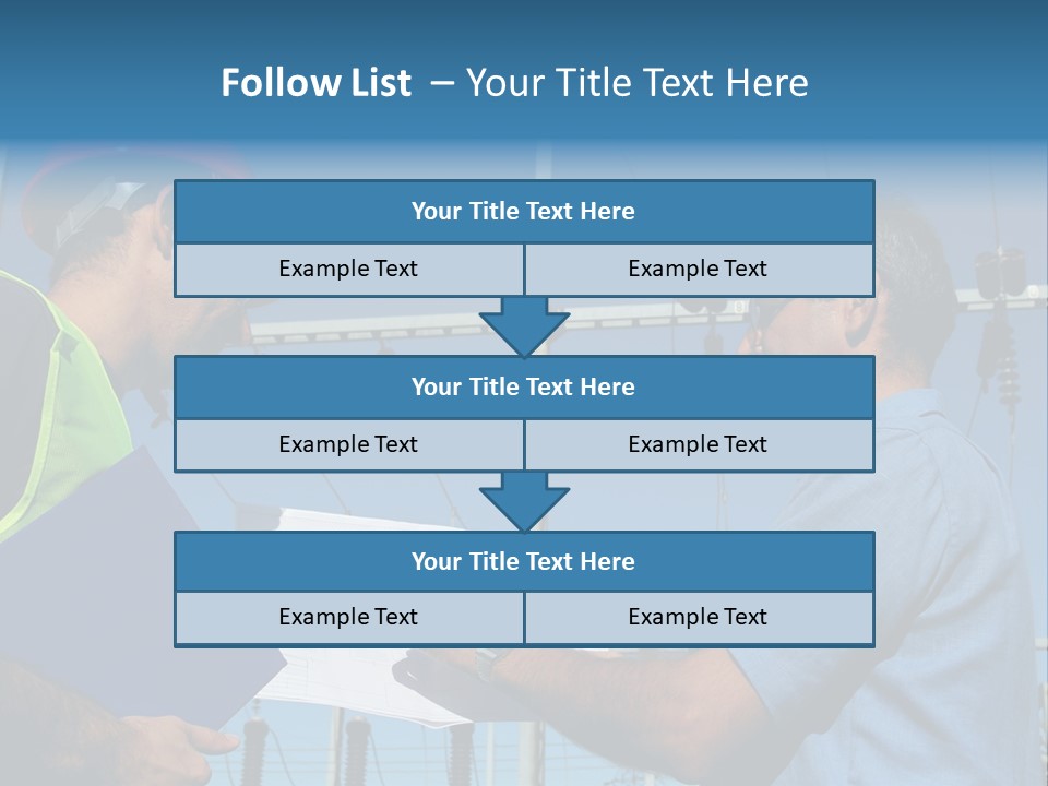 Power Handsome Smiling PowerPoint Template