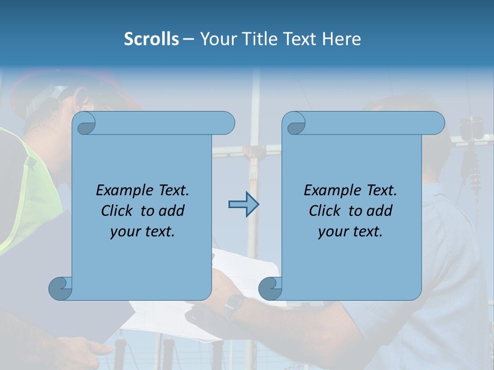 Power Handsome Smiling PowerPoint Template
