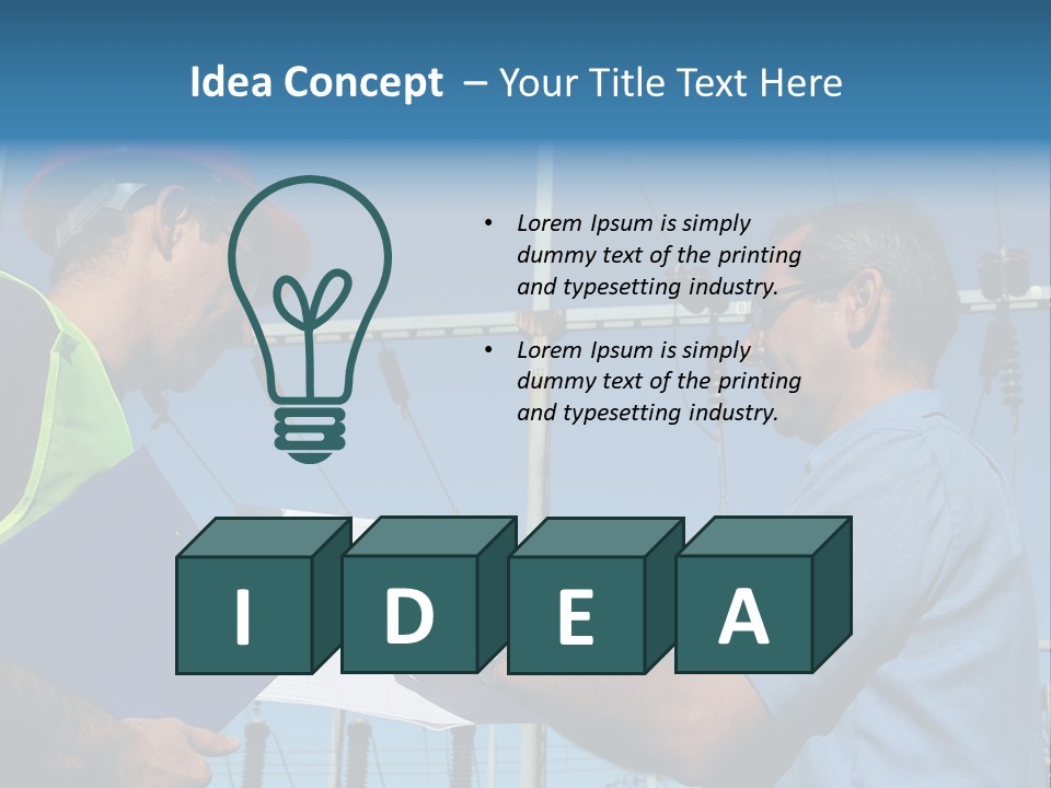 Power Handsome Smiling PowerPoint Template