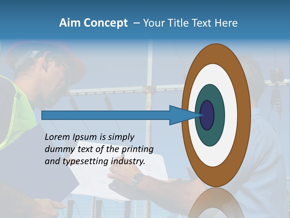 Power Handsome Smiling PowerPoint Template