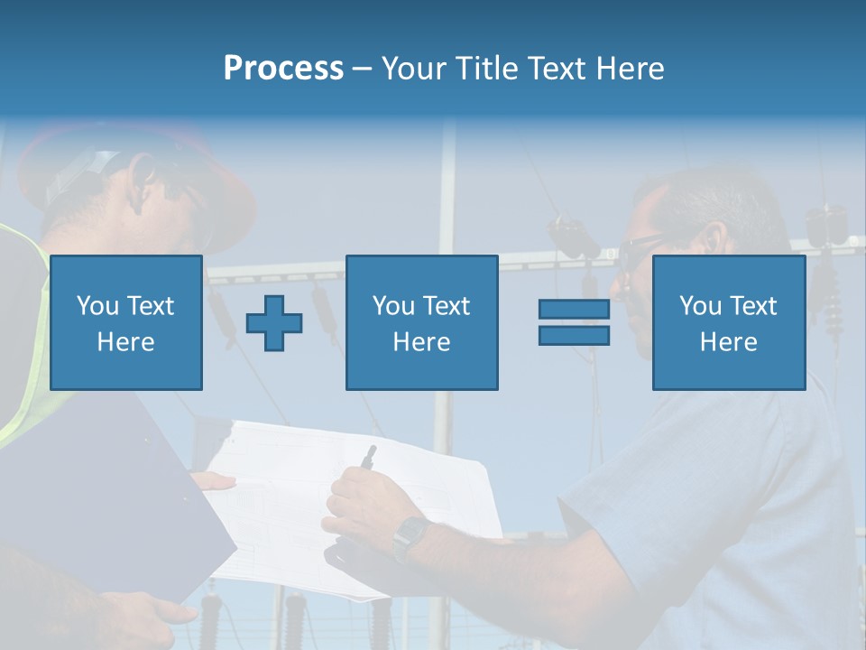 Power Handsome Smiling PowerPoint Template