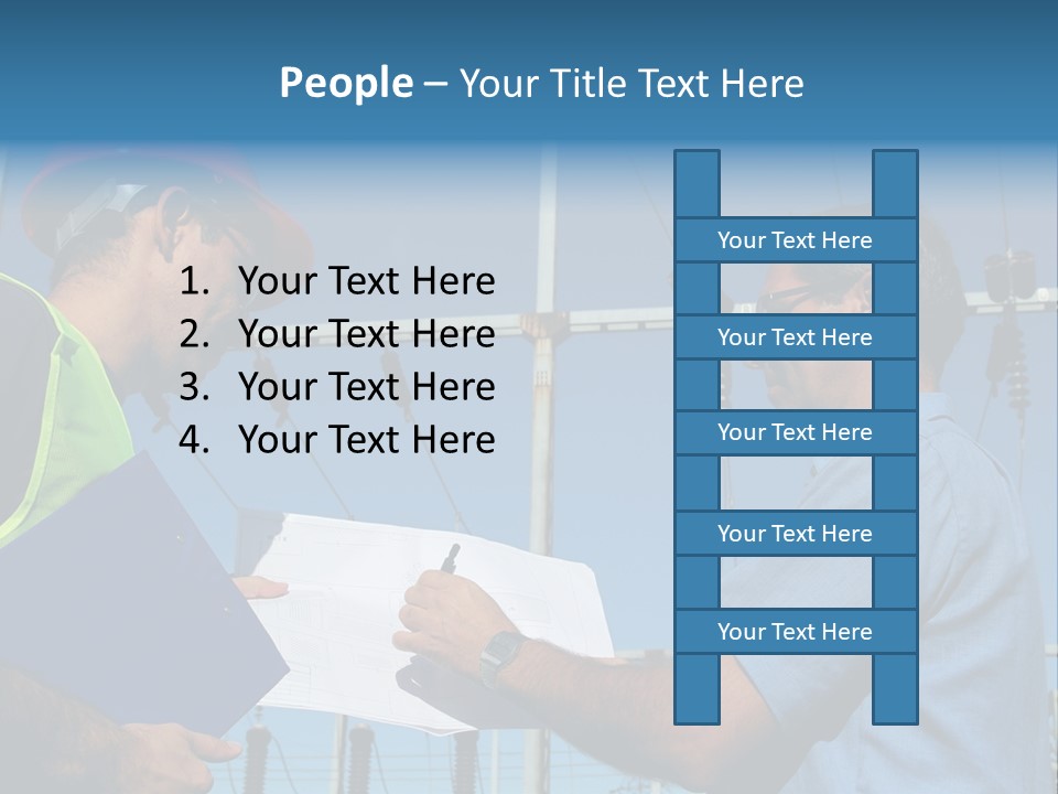 Power Handsome Smiling PowerPoint Template