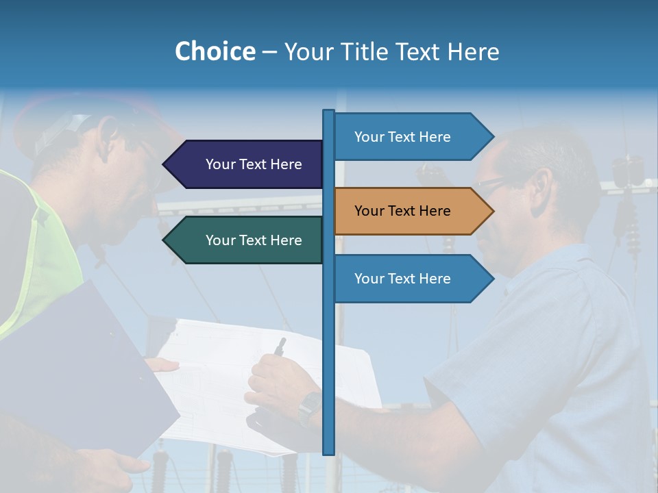 Power Handsome Smiling PowerPoint Template