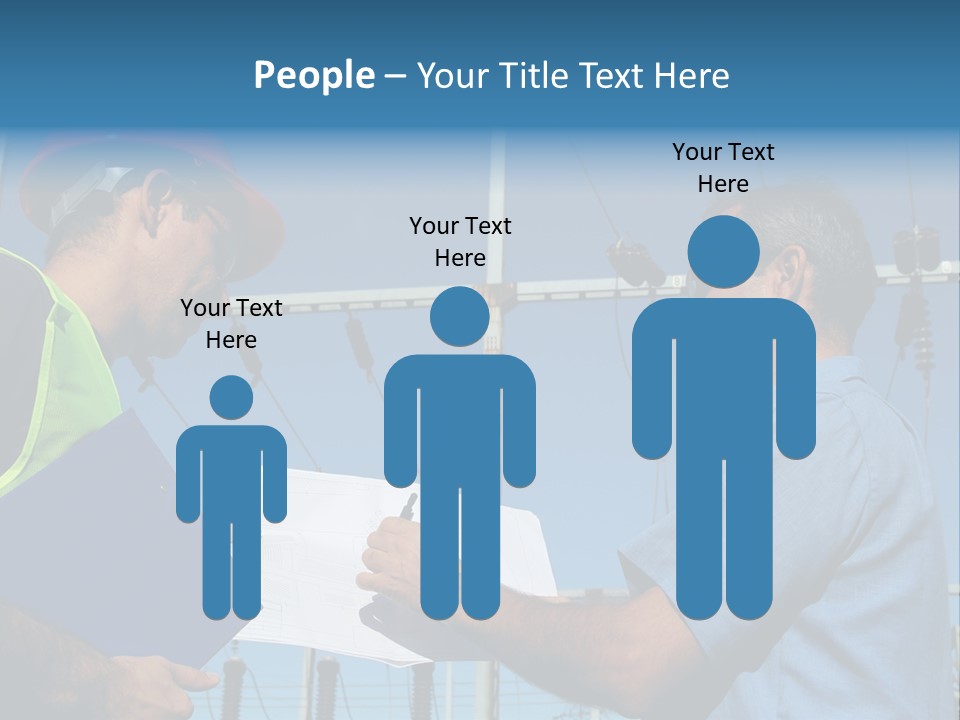 Power Handsome Smiling PowerPoint Template
