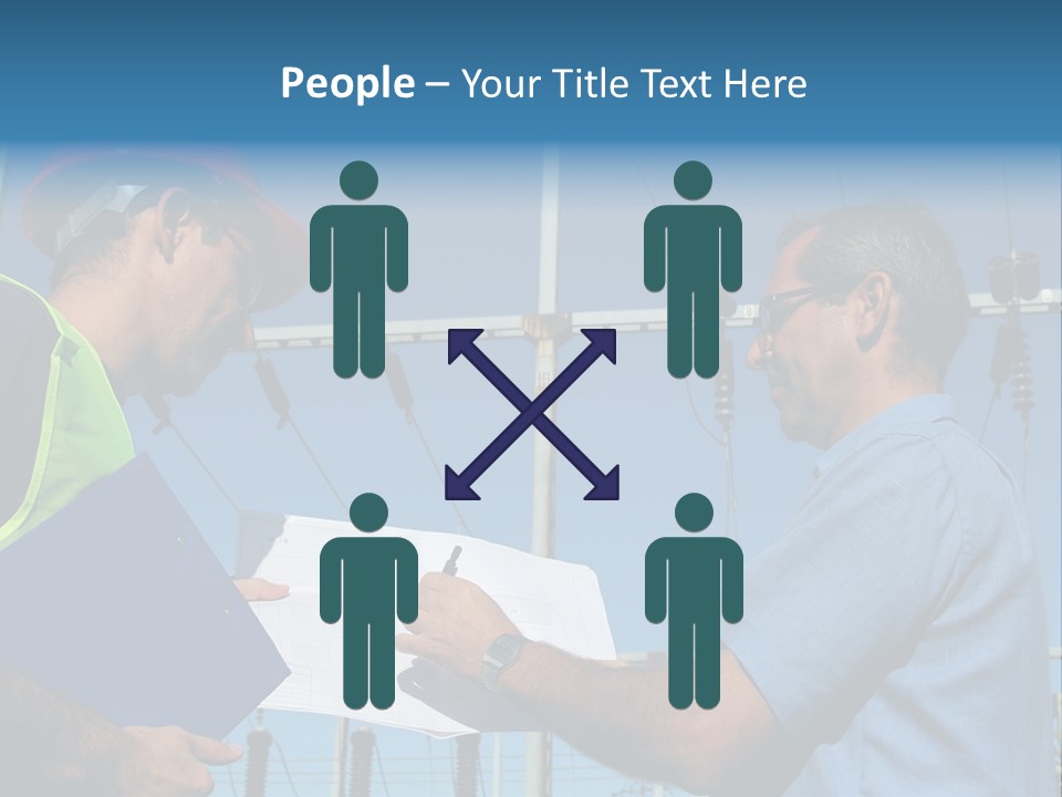 Power Handsome Smiling PowerPoint Template