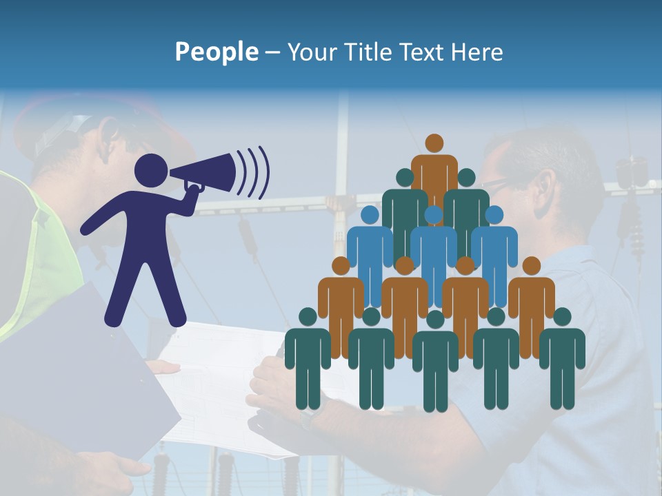 Power Handsome Smiling PowerPoint Template