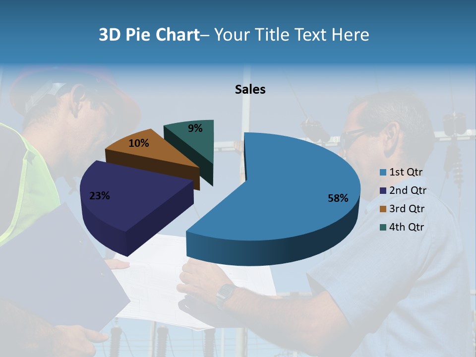 Power Handsome Smiling PowerPoint Template