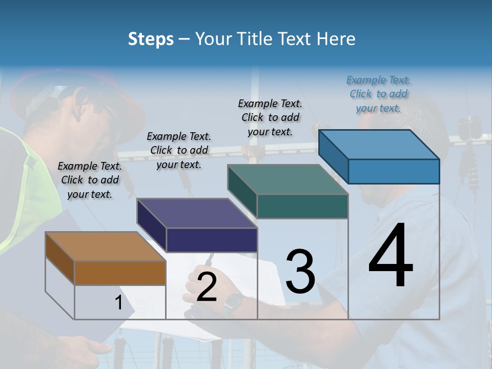 Power Handsome Smiling PowerPoint Template
