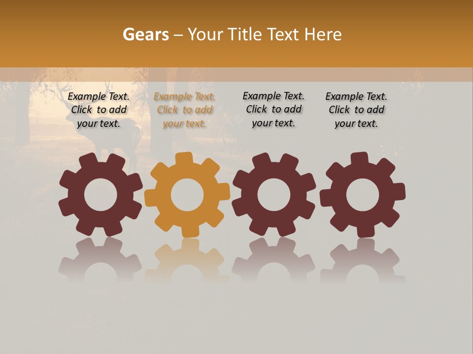 A Deer Standing In The Middle Of A Forest PowerPoint Template