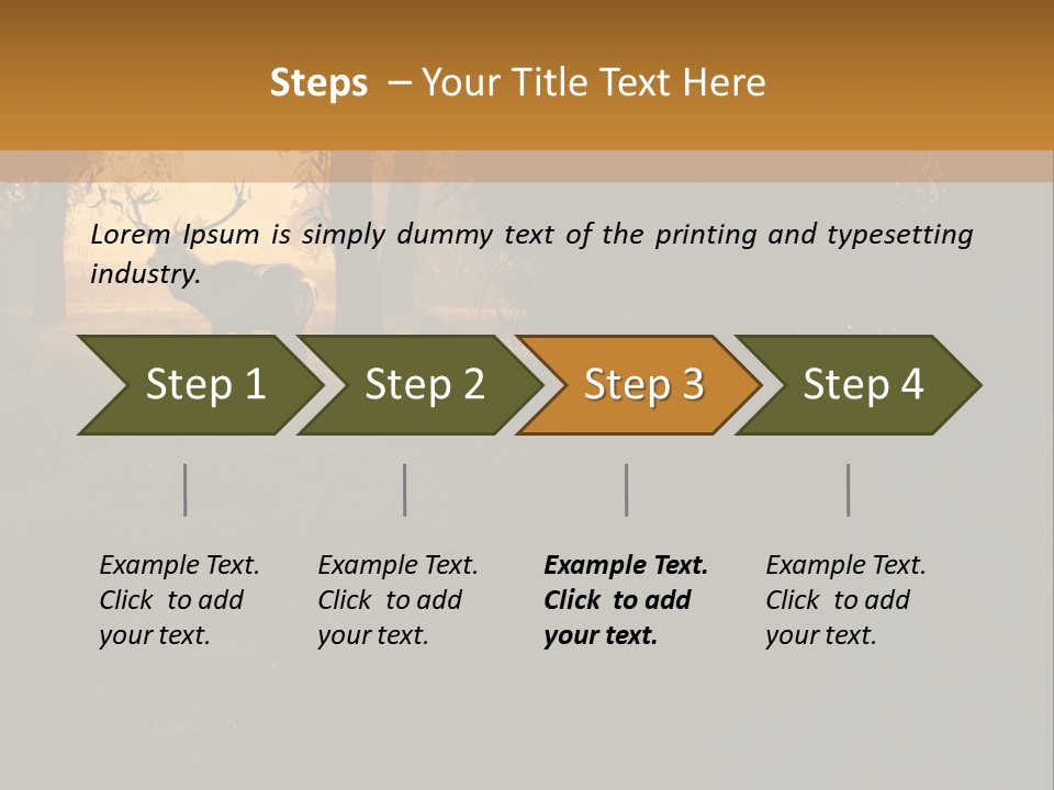 A Deer Standing In The Middle Of A Forest PowerPoint Template