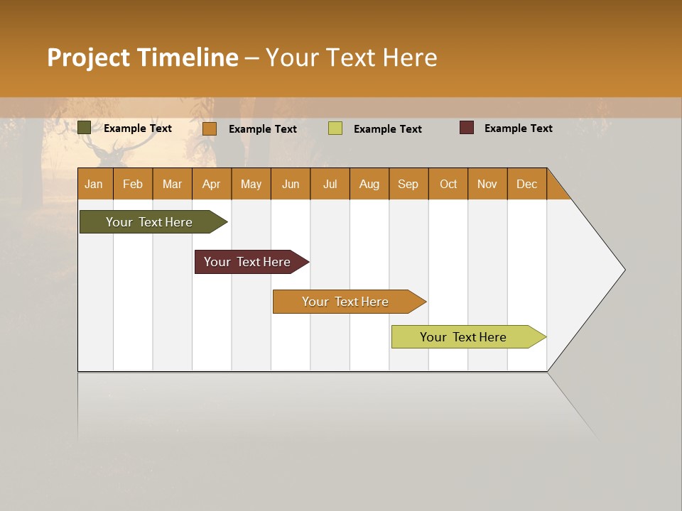 A Deer Standing In The Middle Of A Forest PowerPoint Template