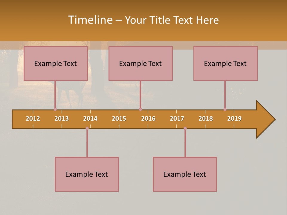 A Deer Standing In The Middle Of A Forest PowerPoint Template