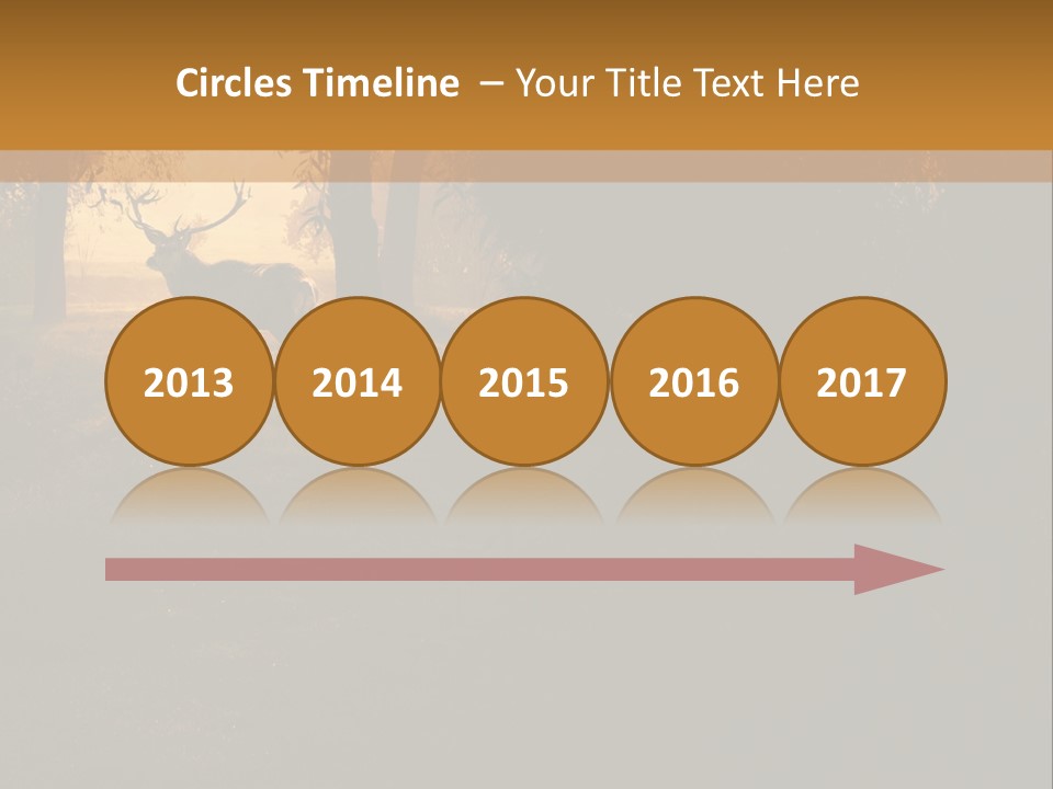 A Deer Standing In The Middle Of A Forest PowerPoint Template