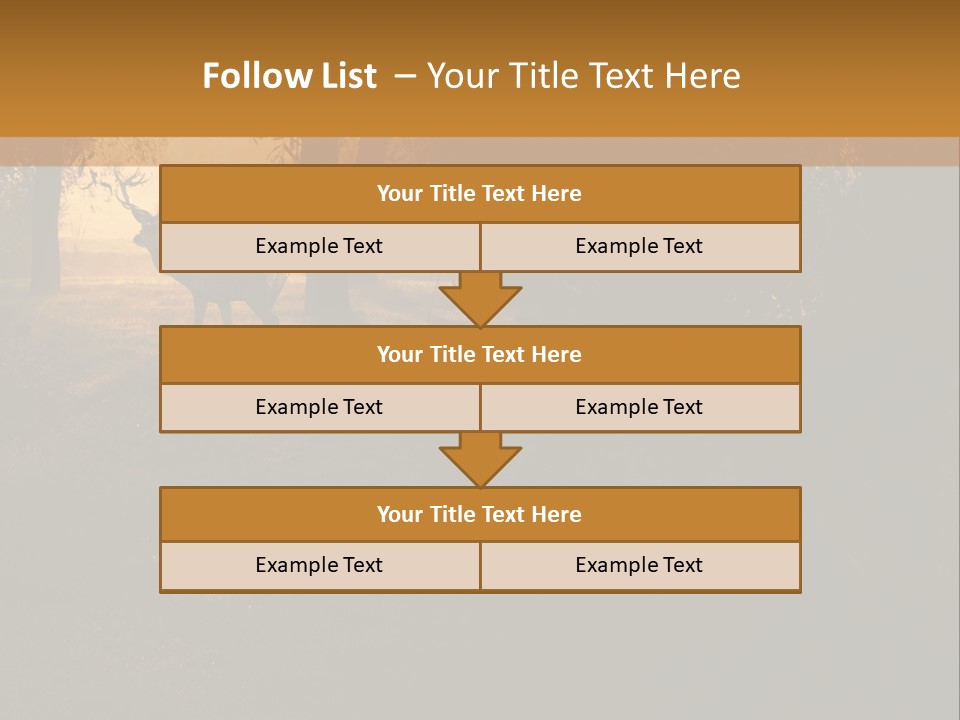 A Deer Standing In The Middle Of A Forest PowerPoint Template