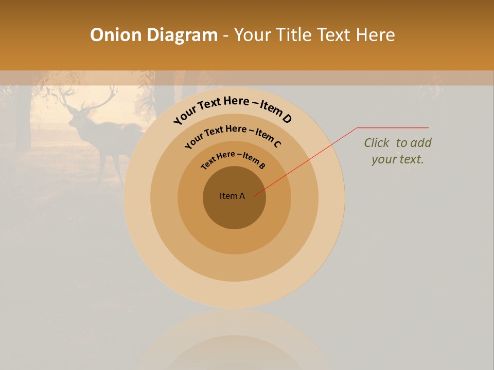 A Deer Standing In The Middle Of A Forest PowerPoint Template