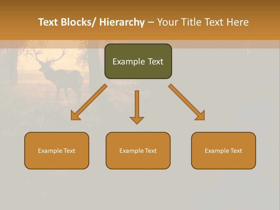 A Deer Standing In The Middle Of A Forest PowerPoint Template