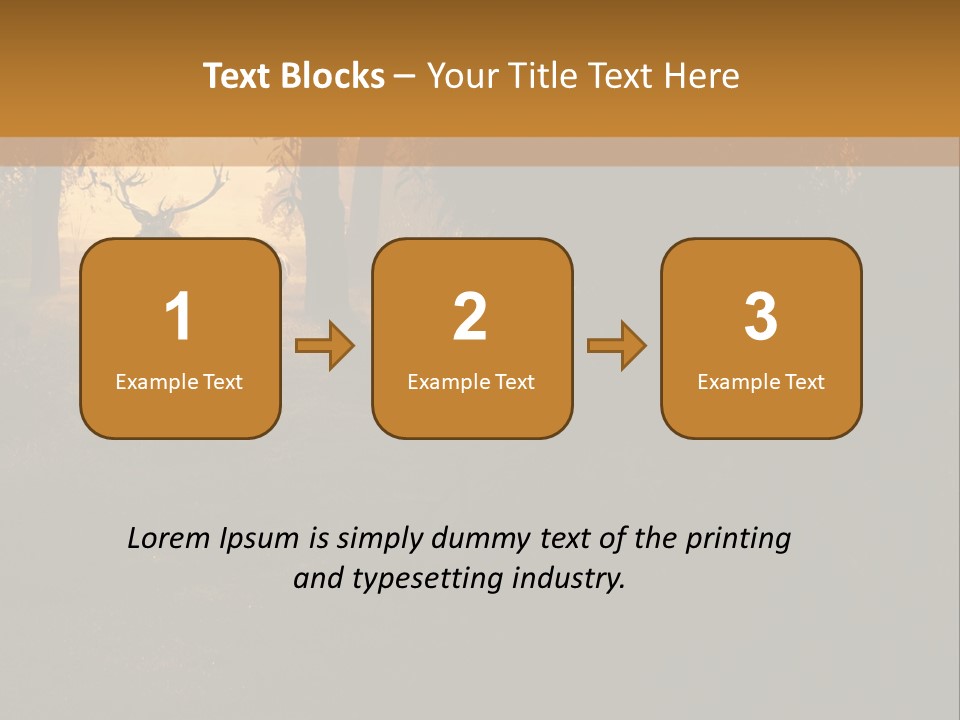A Deer Standing In The Middle Of A Forest PowerPoint Template