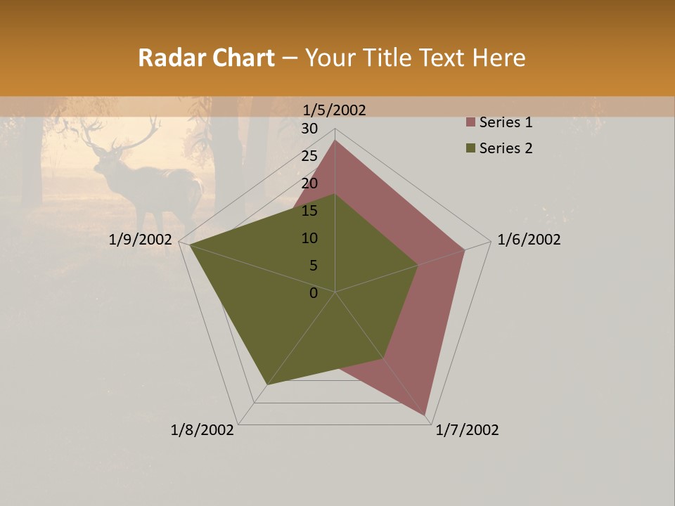 A Deer Standing In The Middle Of A Forest PowerPoint Template