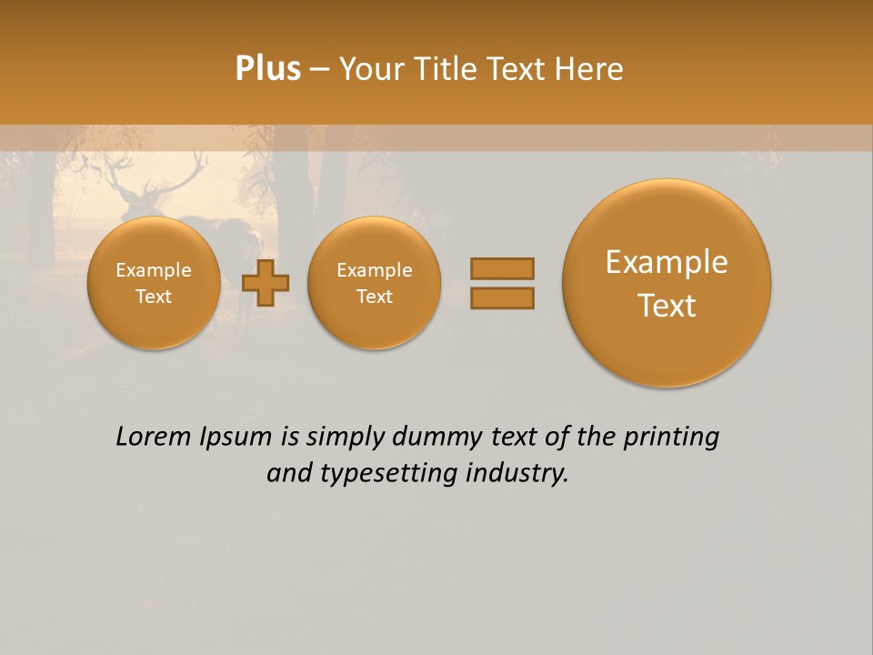 A Deer Standing In The Middle Of A Forest PowerPoint Template