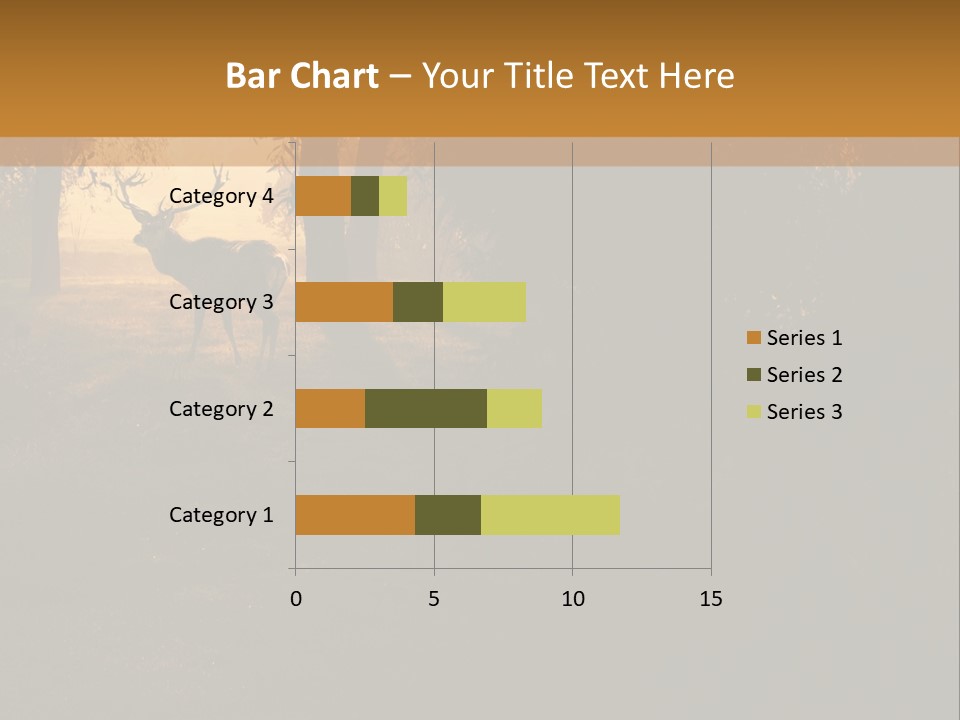 A Deer Standing In The Middle Of A Forest PowerPoint Template