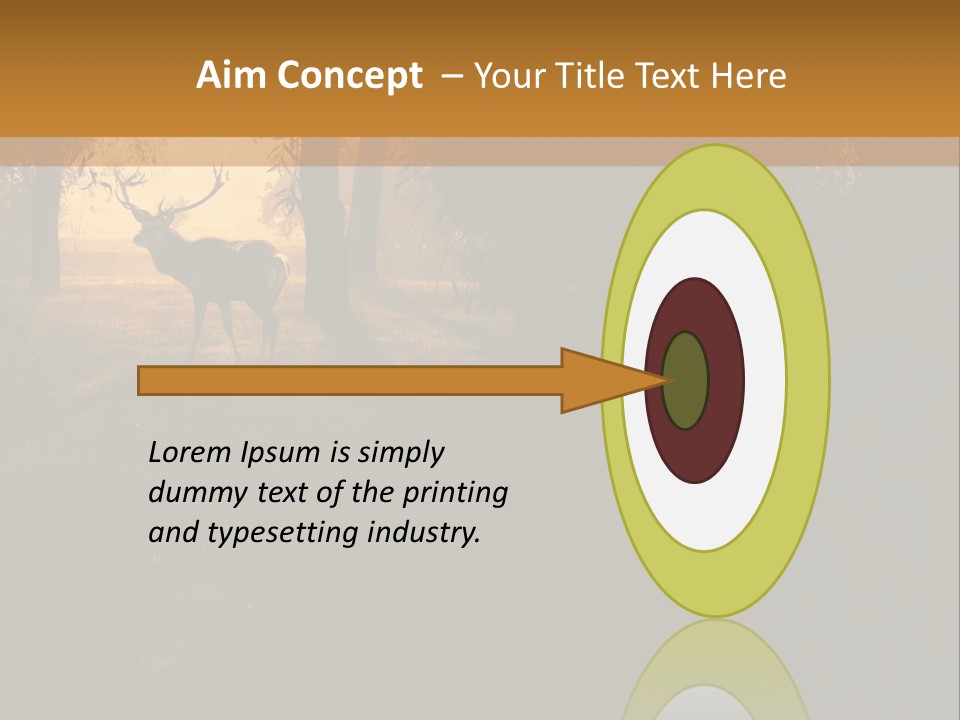A Deer Standing In The Middle Of A Forest PowerPoint Template