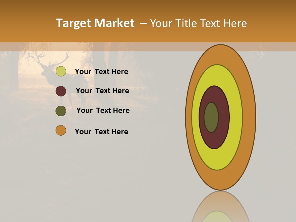 A Deer Standing In The Middle Of A Forest PowerPoint Template