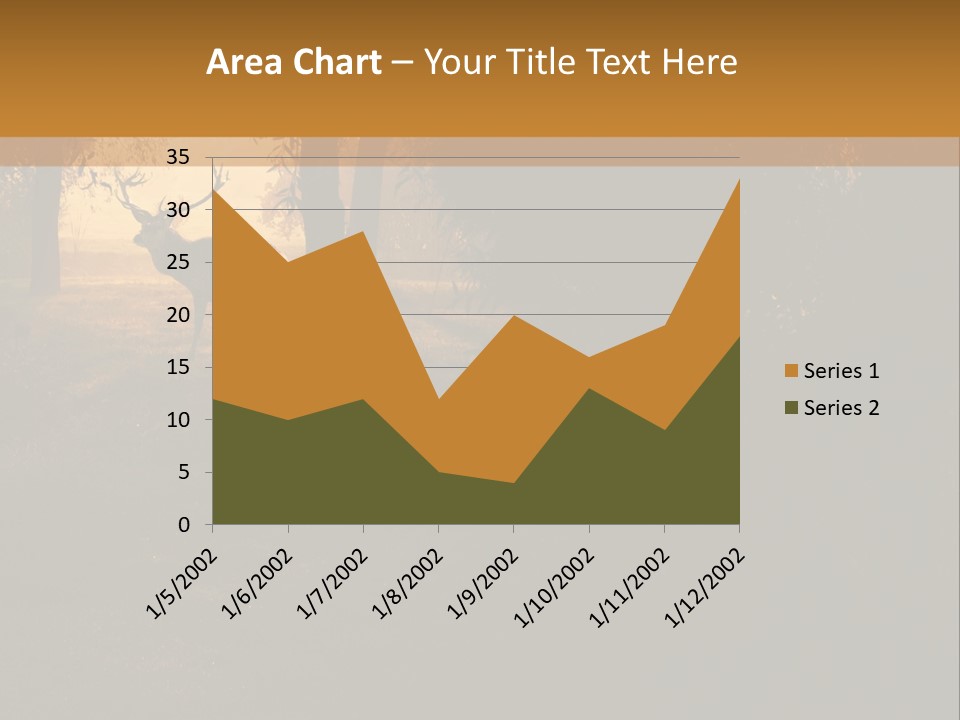 A Deer Standing In The Middle Of A Forest PowerPoint Template