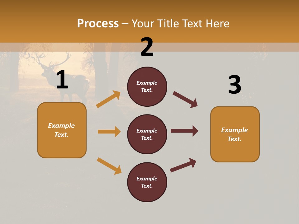 A Deer Standing In The Middle Of A Forest PowerPoint Template