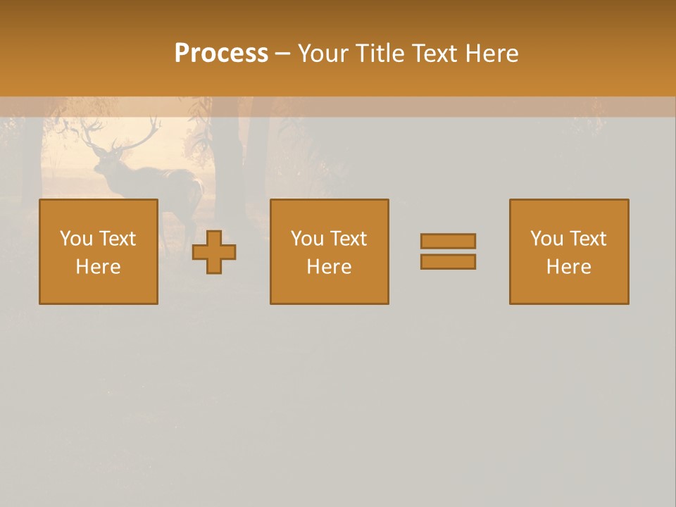 A Deer Standing In The Middle Of A Forest PowerPoint Template