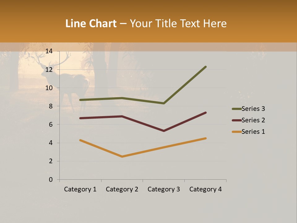 A Deer Standing In The Middle Of A Forest PowerPoint Template