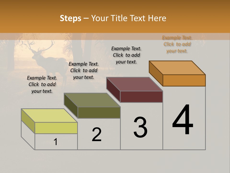A Deer Standing In The Middle Of A Forest PowerPoint Template