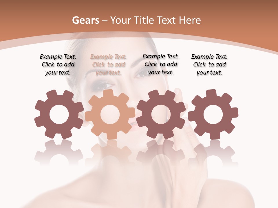 Dark Background Huge Elephant PowerPoint Template